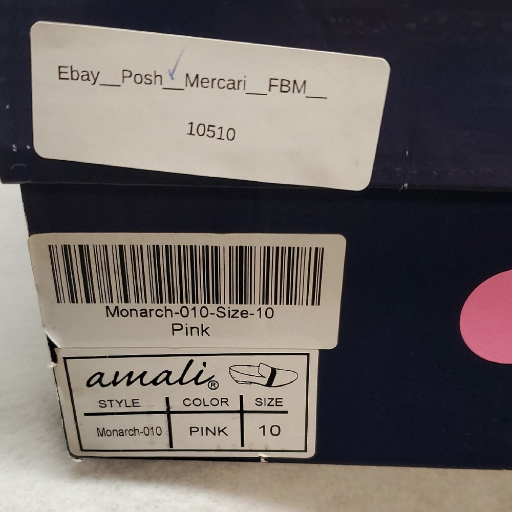 Mens Amali 10 Pink Velvet Loafers with Silver Accents - Picture 10 of 10